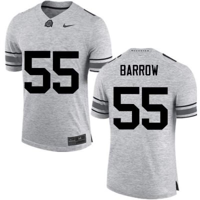 NCAA Ohio State Buckeyes Men's #55 Malik Barrow Gray Nike Football College Jersey AUF3345US